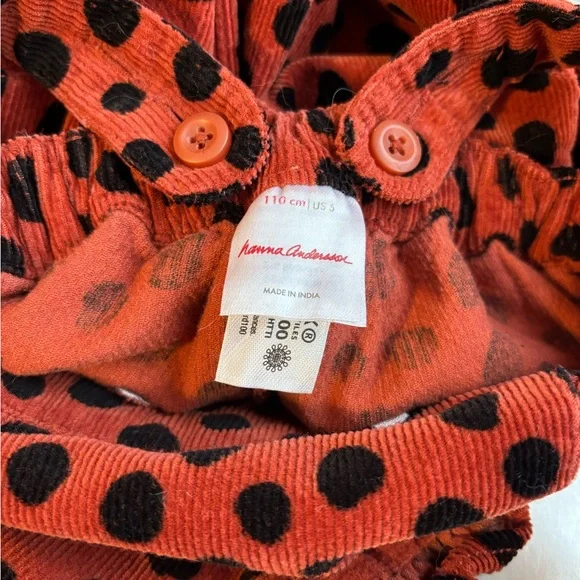 Hanna Andersson Black and Brown Playful Ruffled Jumpsuit - Picture 5 of 12